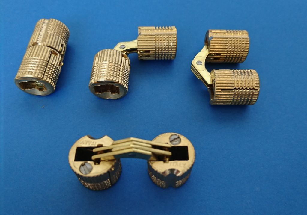 Einbohr - Zylinderscharnier für Türen und Klappen Einbohr - Zylinderscharnier für Türen und Klappen