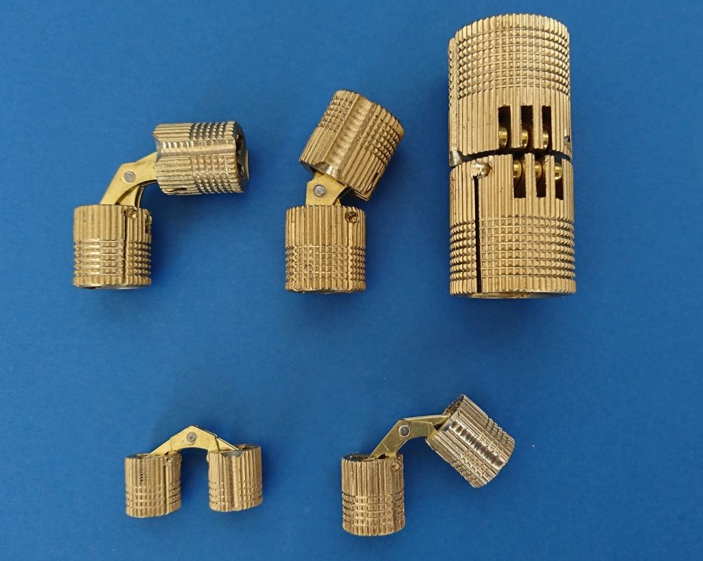 Einbohr - Zylinderscharnier für Türen und Klappen