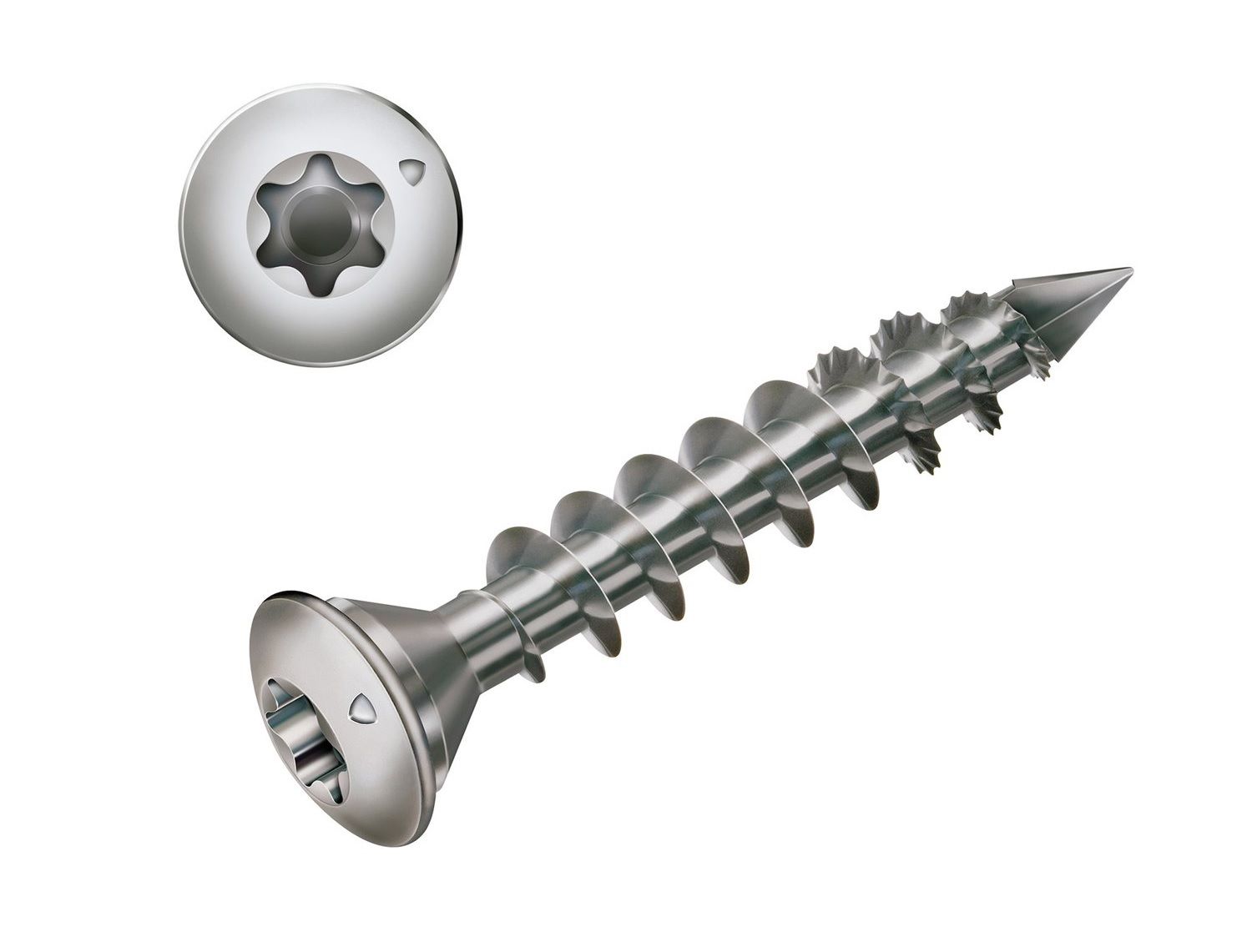 Pfostenschrauben Spax 8x50mm Edelstahl A1 Vollgewinde T40 f