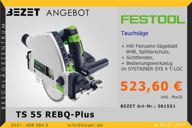 Tauchsäge TS 55 REBQ-Plus Tauchsäge TS 55 REBQ-Plus